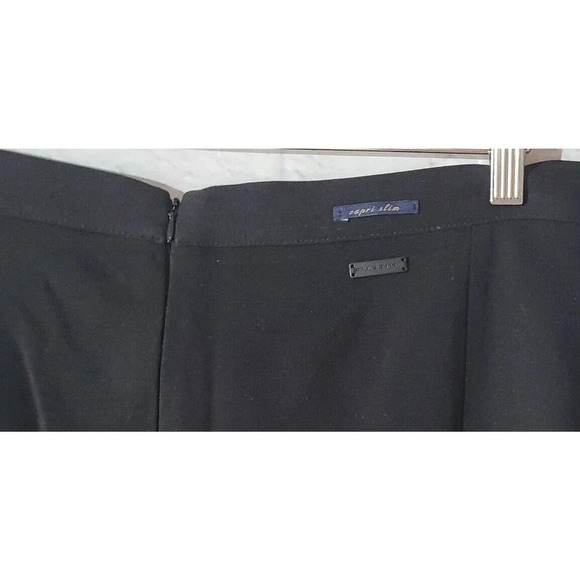 Paul & Shark Stretch Yachting Pants Womens Size 10 Black Tapered Leg Zip Pockets - Picture 4 of 7